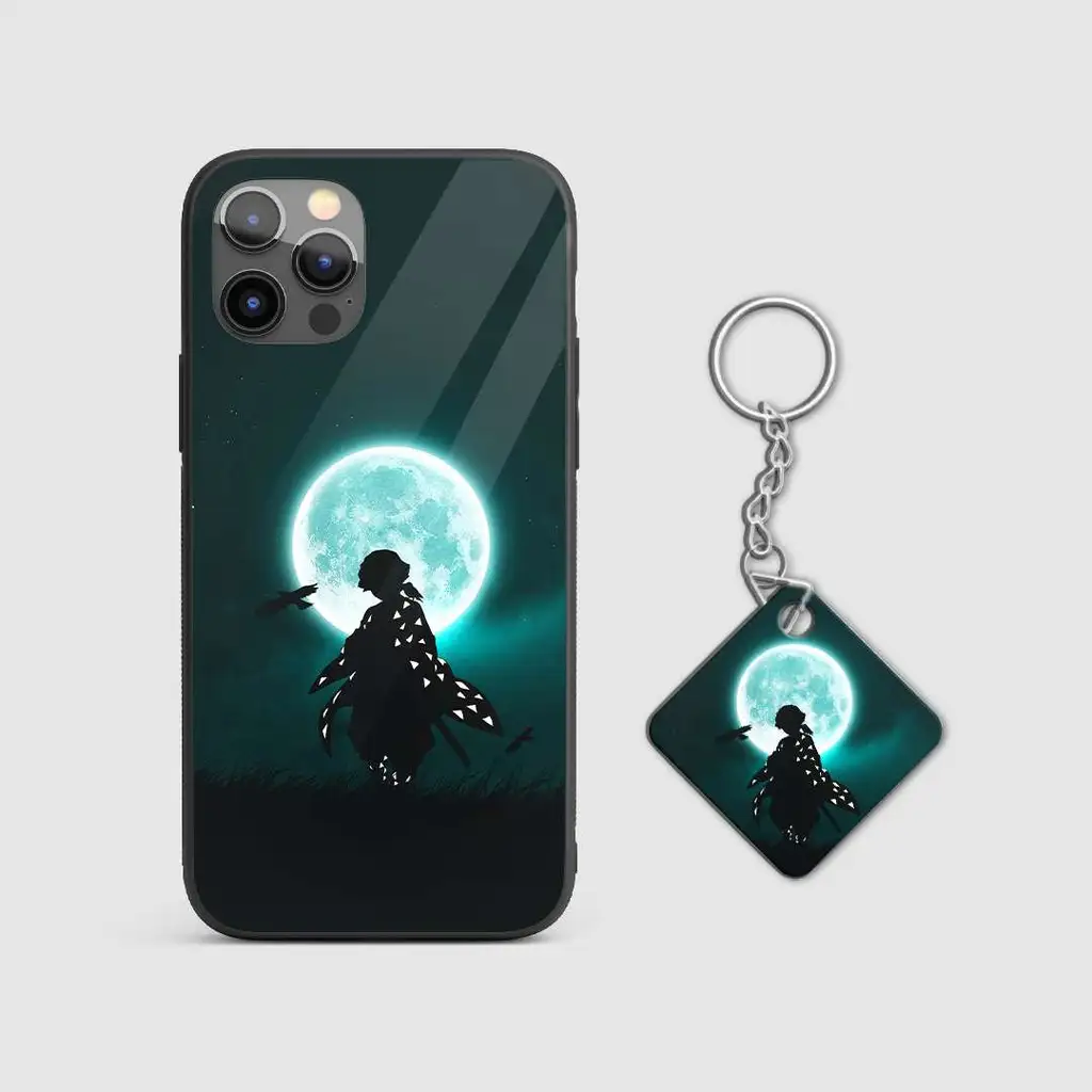 ZenitsuAgatsumaBlueMoonGlassPhoneCoverwithkeychain ZenitsuAgatsumaBlueMoonGlassPhoneCoverwithkeychain