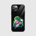 Zoro Minimal Silicone Armored Phone Case Front View
