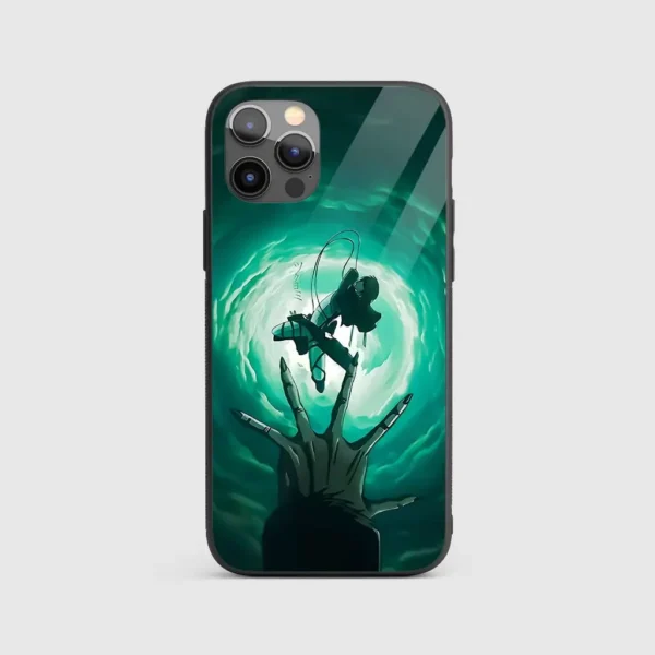 AOT Steel Blade Silicone Armored Phone Case Front View min.webp