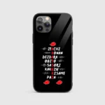 Akatsuki Character Names Silicone Armored Phone Case front view with names design.webp
