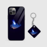 Blue Eye Minimal Silicone Armored Phone Case Front View min.webp