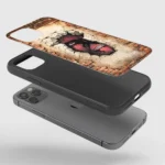 Colossal Titan Wall Maria Silicone Armored Phone Case Front View min.webp