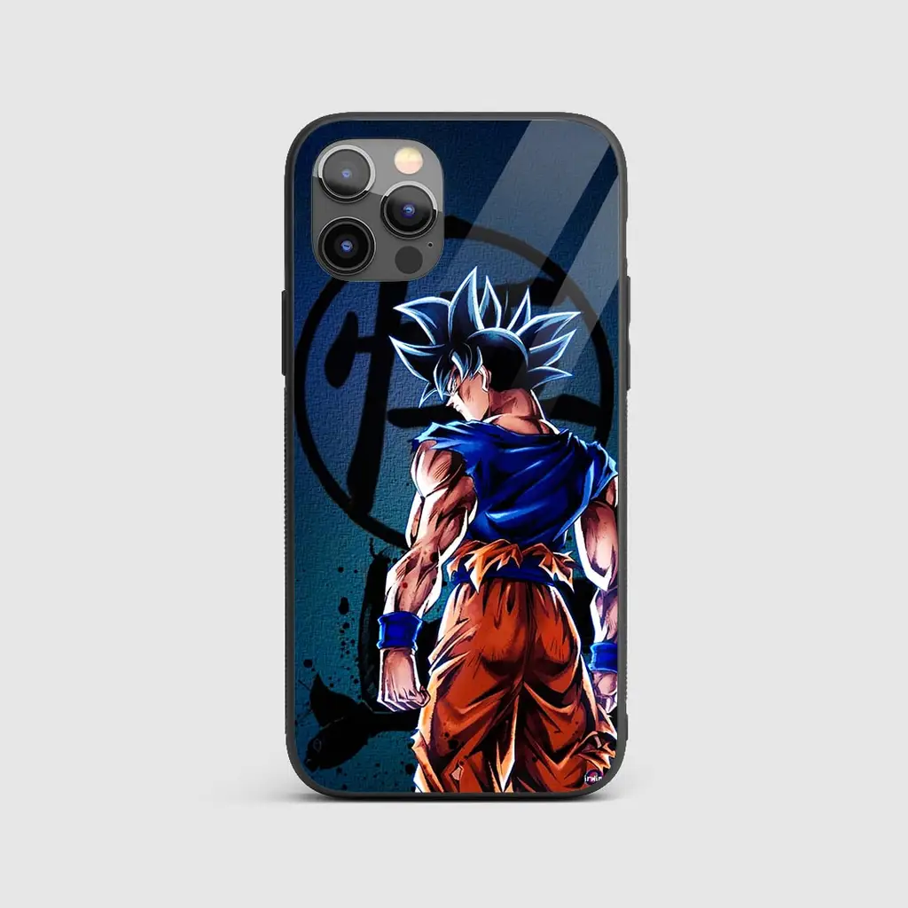 Comic Goku Silicone Armored Phone Case front view with vibrant comic design.webp