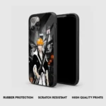 IchigoKurosakiNightGlassPhoneCaseBackView.webp
