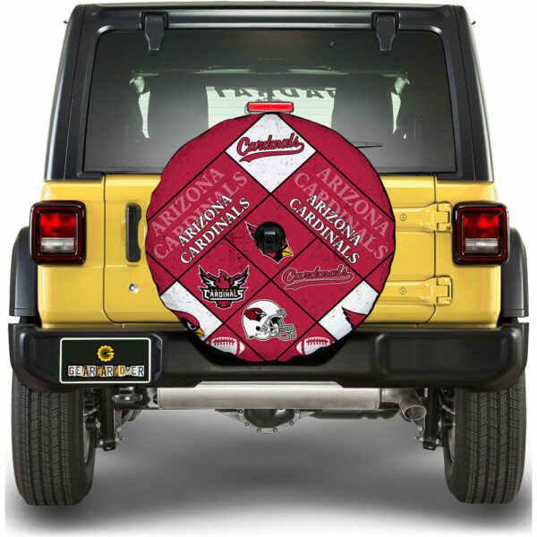 Arizona Cardinals Spare Tire Covers Camera Hole Sporty Team Collection Gear Car Cover DN2802252001 STH 2025.jpg