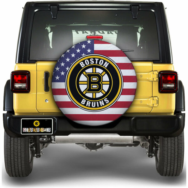 Boston Bruins Spare Tire Covers Custom US Flag Style Gear Car Cover STC DN2410221039 14 Inch 2022.jpg