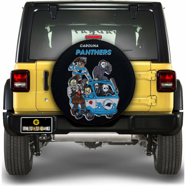 Carolina Panthers Spare Tire Covers Horror Characters Car Accessories Gear Car Cover DN0901241035 STC 2024 2b766601.jpg