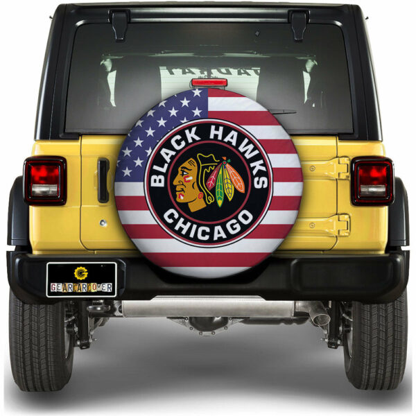 Chicago Blackhawks Spare Tire Covers Custom US Flag Style Gear Car Cover STC DN2410221036 14 Inch 2022.jpg