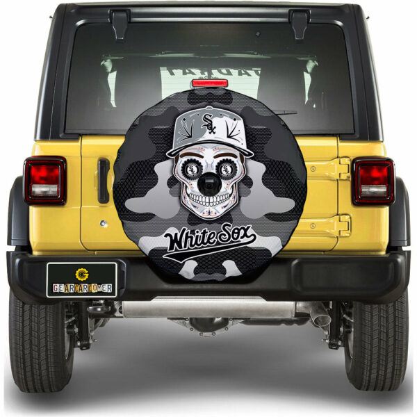 Chicago White Sox Spare Tire Covers Camera Hole Skull Theme Collection Gear Car Cover.jpg