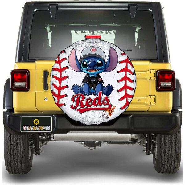 Cincinnati Reds Spare Tire Covers Camera Hole Stitch Theme Collection Gear Car Cover.jpg