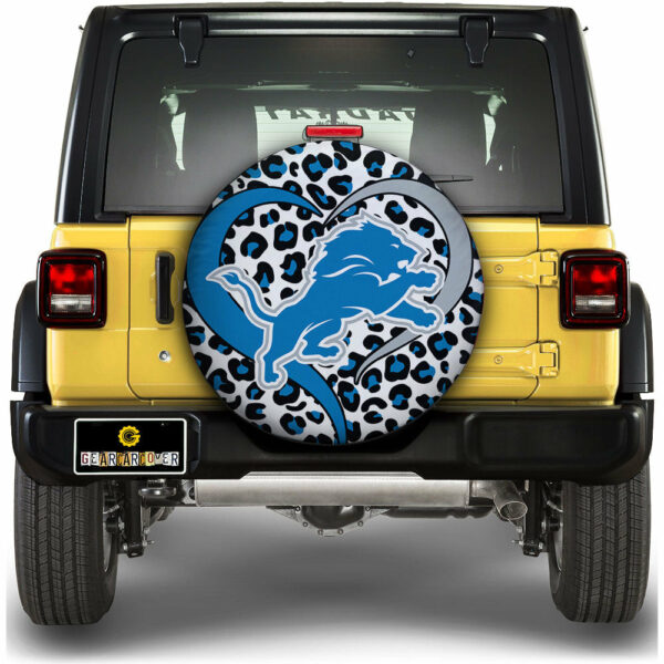 Detroit Lions Spare Tire Cover Custom Leopard Heart For Fans Gear Car Cover DN1310221014 STC 14 Inch 2022.jpg