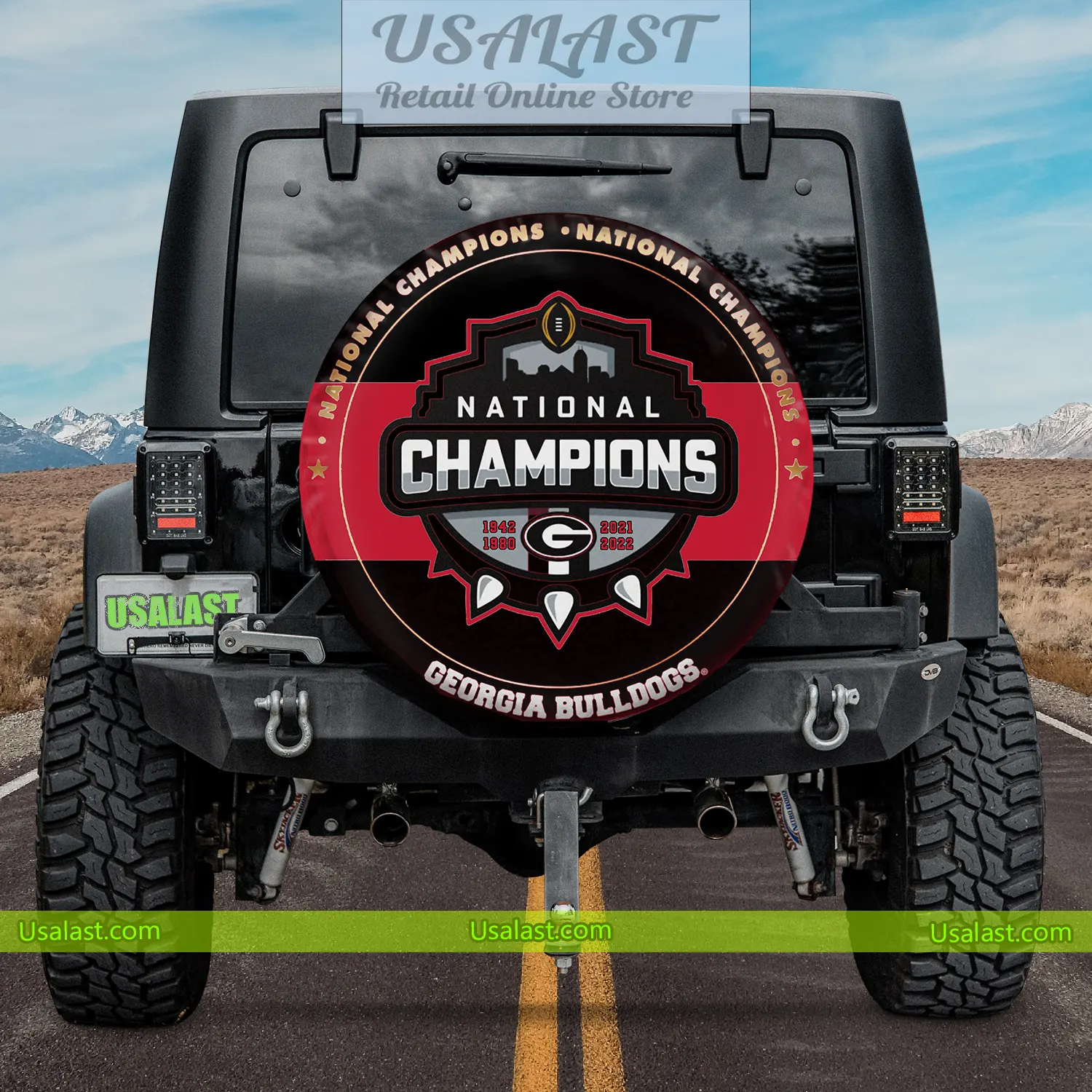 Georgia Bulldogs 4th National Champions Spare Tire Covers.webp