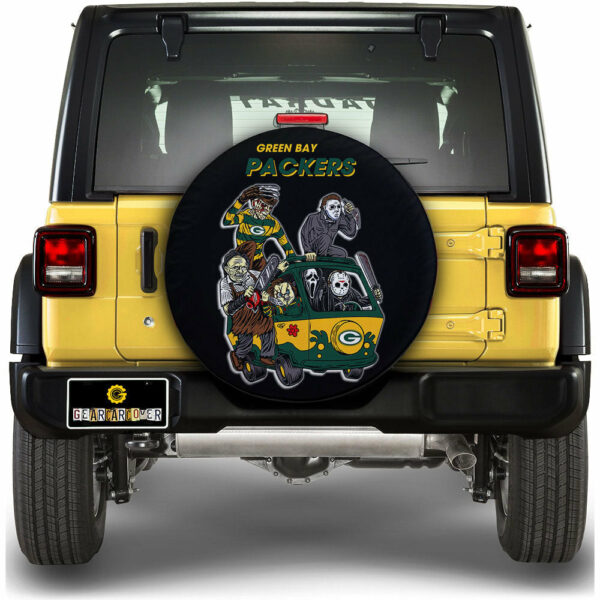 Green Bay Packers Spare Tire Covers Horror Characters Car Accessories Gear Car Cover DN0901241042 STC 2024.jpg