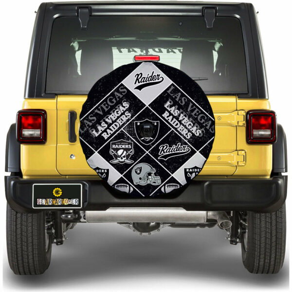 Las Vegas Raiders Spare Tire Covers Camera Hole Sporty Team Collection Gear Car Cover STH DN2802252026.jpg