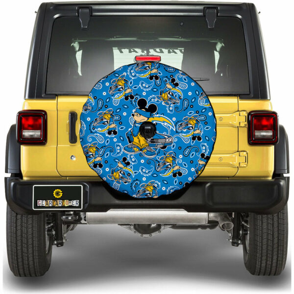 Los Angeles Chargers Spare Tire Covers Camera Hole Cartoon Theme Collection Gear Car Cover.jpg