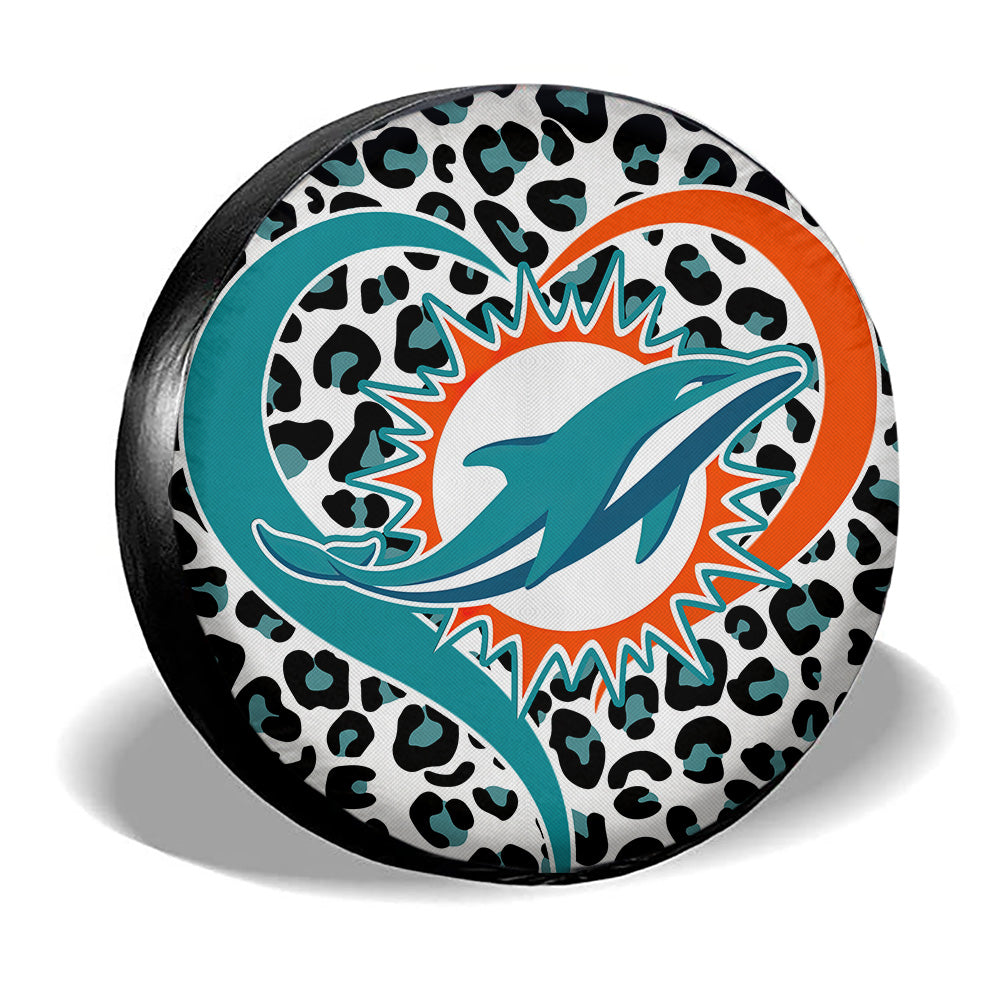 Miami Dolphins Spare Tire Cover Custom Leopard Heart For Fans Gear Car Cover 3.jpg Miami Dolphins Spare Tire Cover Custom Leopard Heart For Fans Gear Car Cover 3.jpg