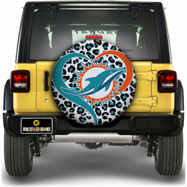 Miami Dolphins Spare Tire Cover Custom Leopard Heart For Fans Gear Car Cover DN1310221024 STC 14 Inch 2022.jpg