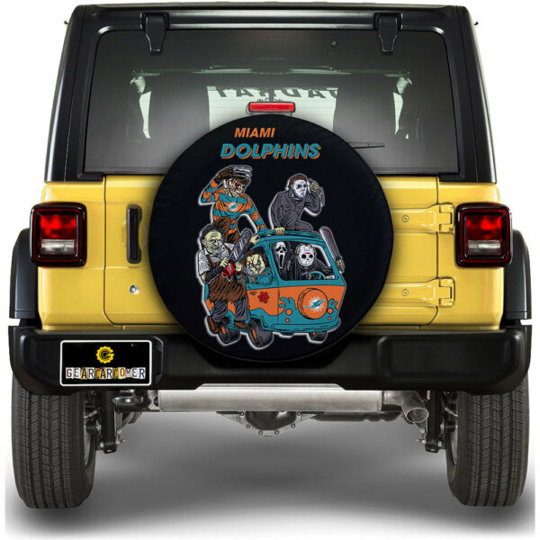 Miami Dolphins Spare Tire Covers Horror Characters Car Accessories Gear Car Cover DN0901241049 STC 2024.jpg
