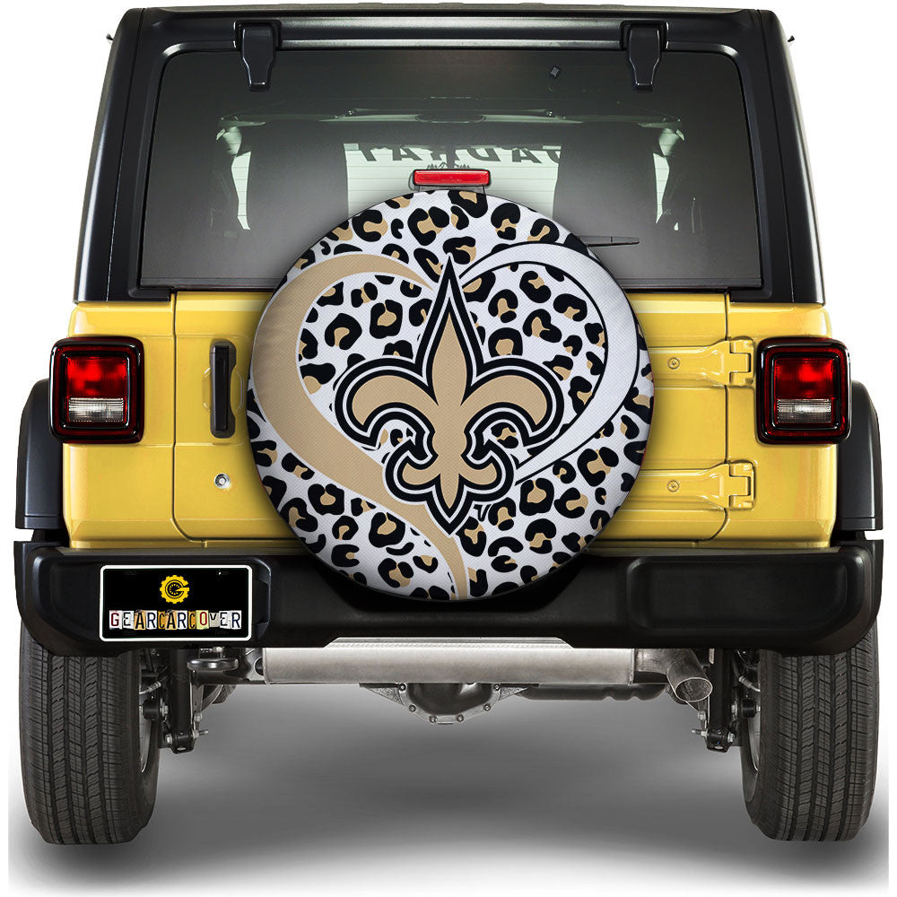 New Orleans Saints Spare Tire Cover Custom Leopard Heart For Fans Gear Car Cover DN1310221022 STC 14 Inch 2022.jpg
