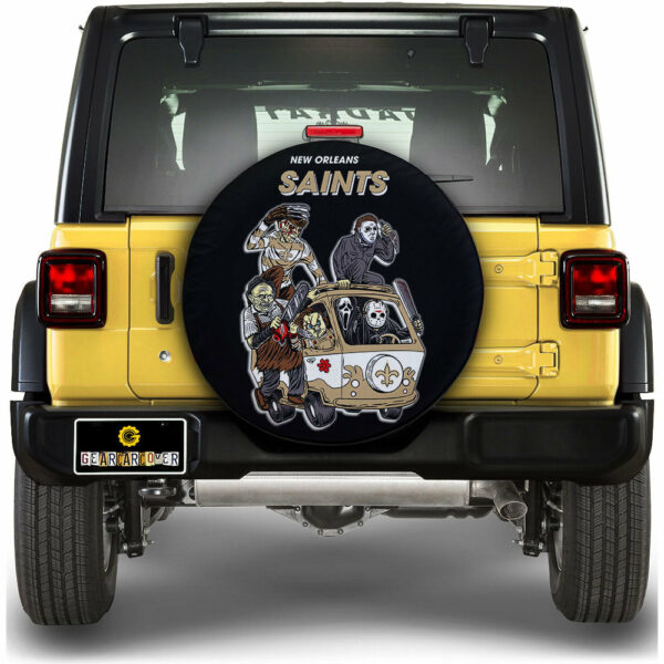 New Orleans Saints Spare Tire Covers Horror Characters Car Accessories Gear Car Cover DN0901241052 STC 2024.jpg