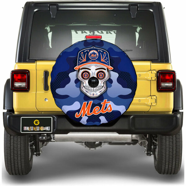 New York Mets Spare Tire Covers Camera Hole Skull Theme Collection Gear Car Cover.jpg