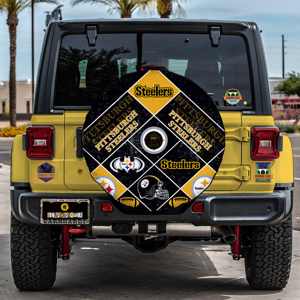 Pittsburgh Steelers Spare Tire Covers Camera Hole Sporty Team Collection Gear Car Cover 2.jpg Pittsburgh Steelers Spare Tire Covers Camera Hole Sporty Team Collection Gear Car Cover 2.jpg