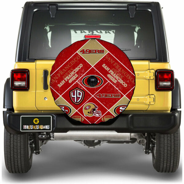 San Francisco 49ers Spare Tire Covers Camera Hole Sporty Team Collection Gear Car Cover STH DN2802252028.jpg