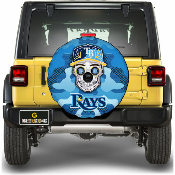 Tampa Bay Rays Spare Tire Covers Camera Hole Skull Theme Collection Gear Car Cover.jpg