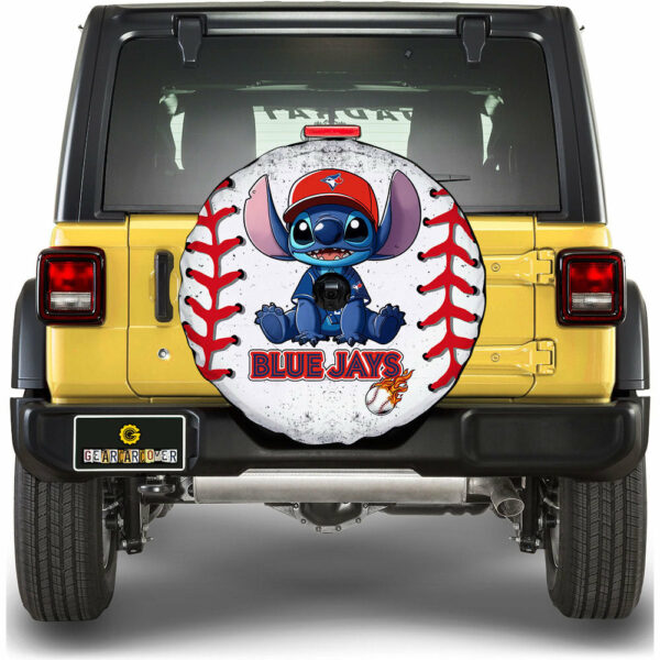 Toronto Blue Jays Spare Tire Covers Camera Hole Stitch Theme Collection Gear Car Cover.jpg